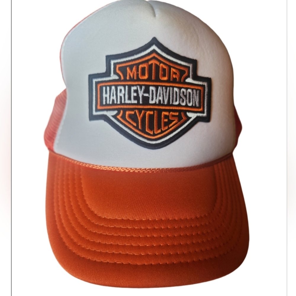 Harley-Davidson Bold Orange and White Hat